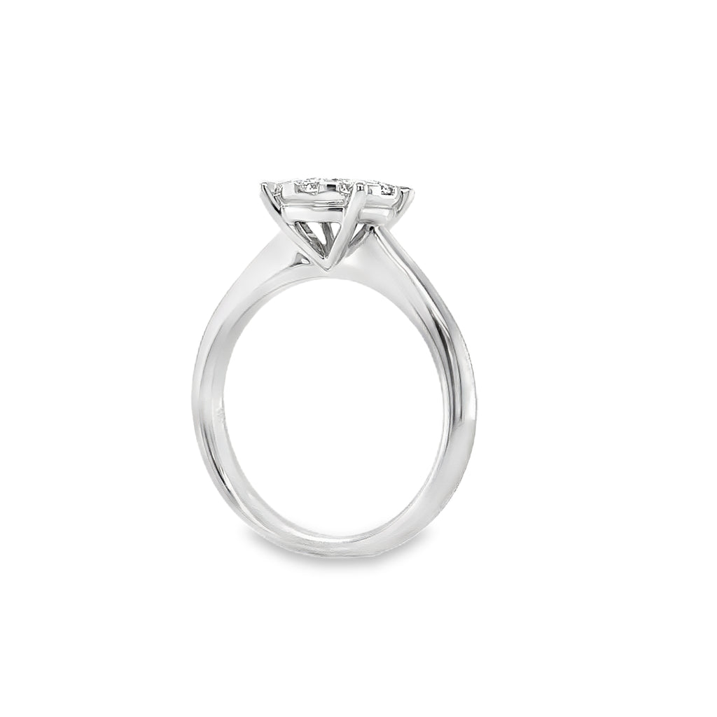 Memoire Bouquets Collection Engagement Diamond Ring 0.65 ctw  Looks Like a 2cts. - Image 2 of 8
