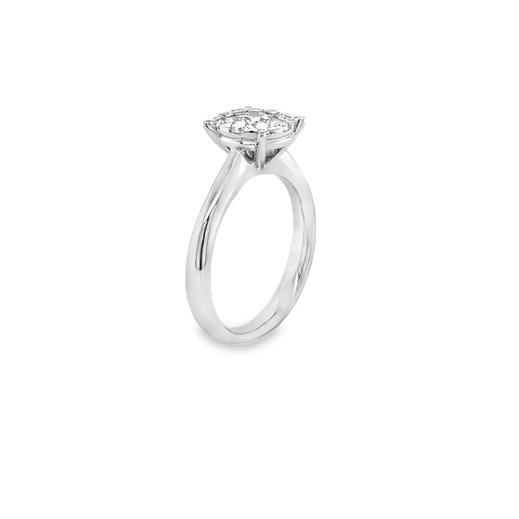 Memoire Bouquets Collection Engagement Diamond Ring 0.65 ctw  Looks Like a 2cts. - Image 3 of 8