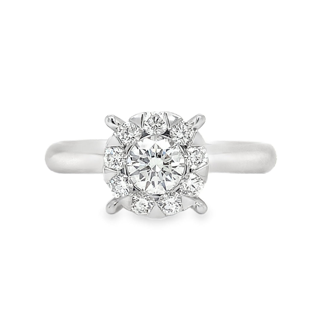 Memoire Bouquets Collection Engagement Diamond Ring 0.65 ctw  Looks Like a 2cts. - Image 1 of 8