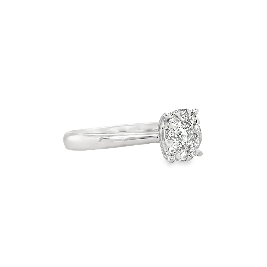 Memoire Bouquets Collection Engagement Diamond Ring 0.65 ctw  Looks Like a 2cts. - Image 7 of 8