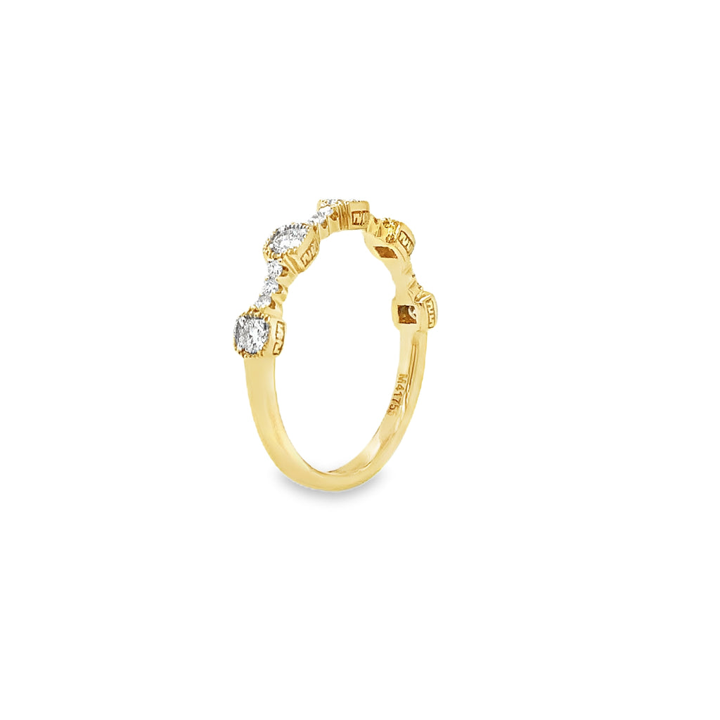 Christopher Designs Stackable Diamond Band 17 Diamonds Equals 0.25ctw 18K Yellow Gold - Image 4 of 9