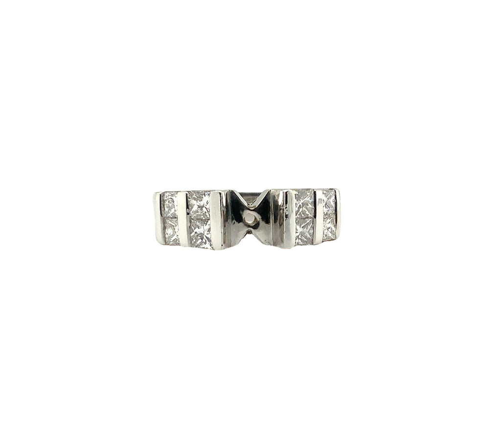Platinum Semi Mount Diamond Ring - Image 1 of 2