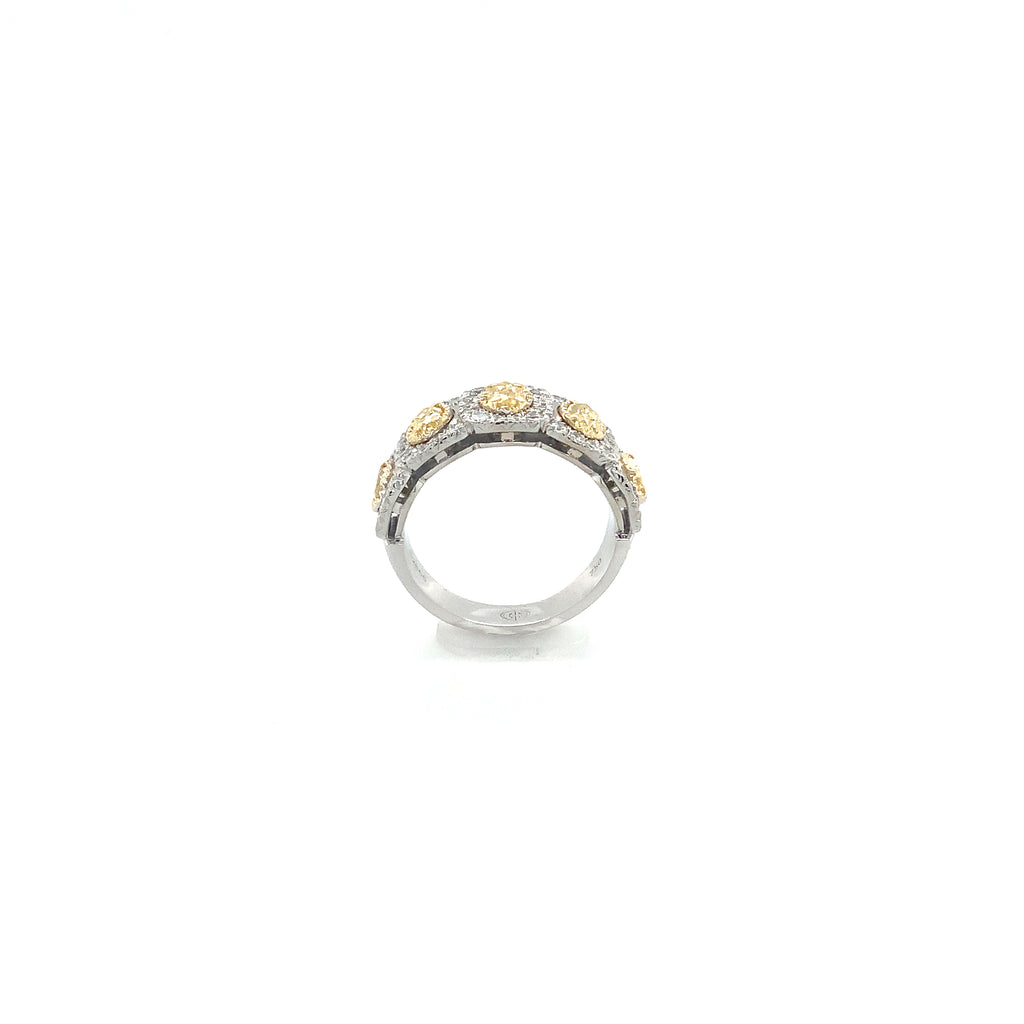 Christopher Designs Fancy yellow Marquise cut Diamond Ring - Image 4 of 9