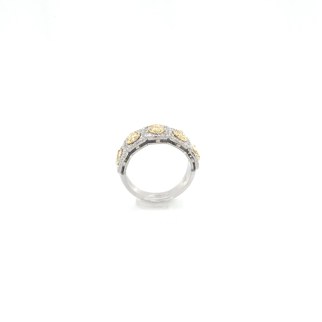 Christopher Designs Fancy yellow Marquise cut Diamond Ring - Image 7 of 9