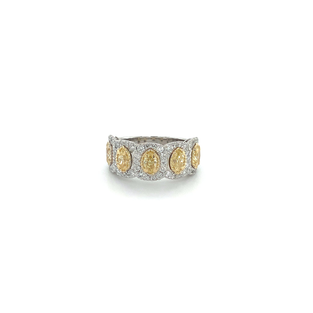 Christopher Designs Fancy yellow Marquise cut Diamond Ring - Image 1 of 9