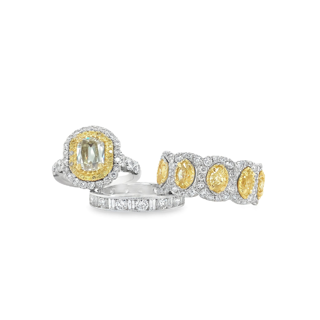Christopher Designs Fancy yellow Marquise cut Diamond Ring - Image 9 of 9