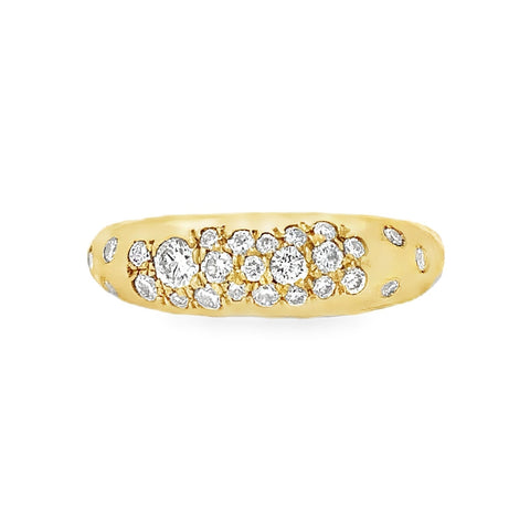 Lika Behar Pure Love Deserves Pure Gold BOOGIE Collection Stackable Diamond Ring in 22K Gold - Image 1 of 7