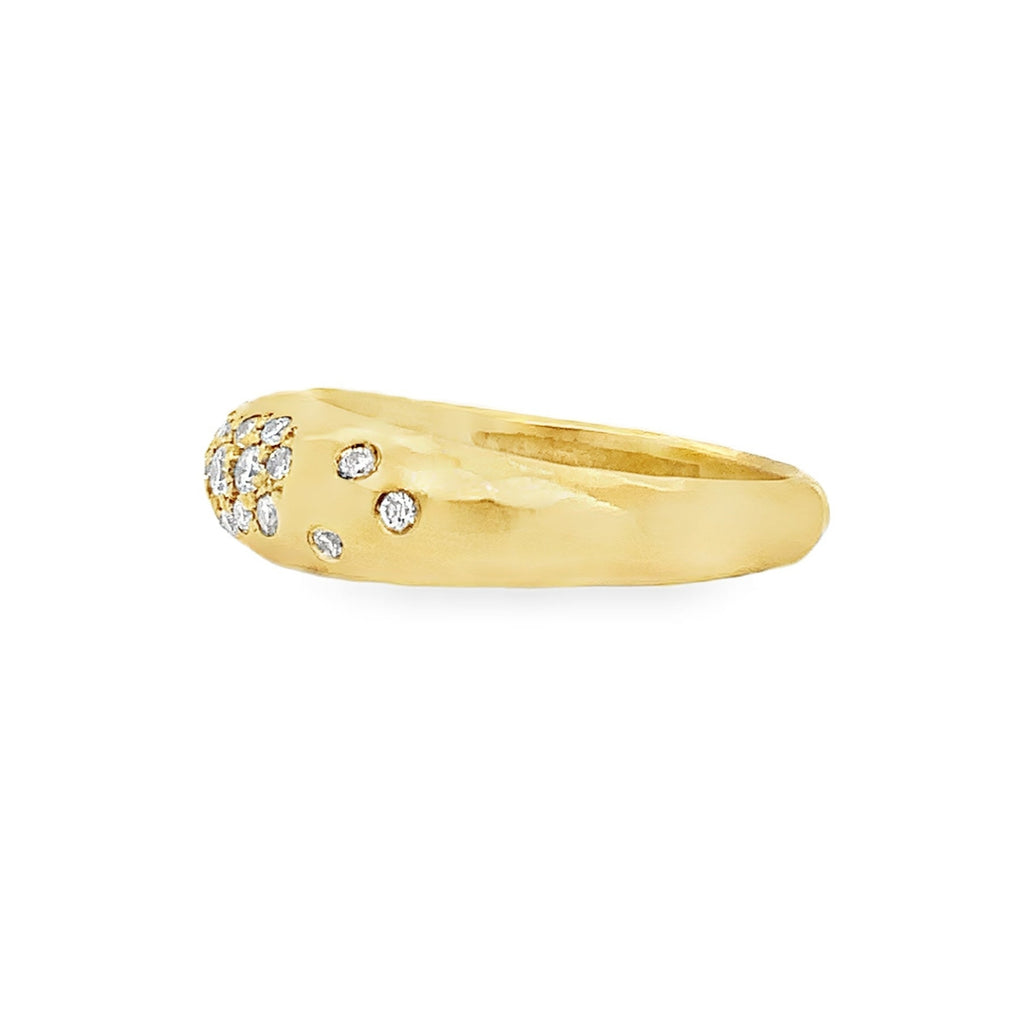 Lika Behar Pure Love Deserves Pure Gold BOOGIE Collection Stackable Diamond Ring in 22K Gold - Image 2 of 7