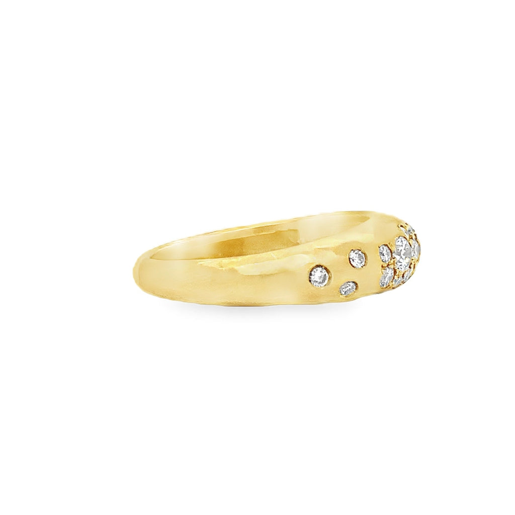 Lika Behar Pure Love Deserves Pure Gold BOOGIE Collection Stackable Diamond Ring in 22K Gold - Image 4 of 7