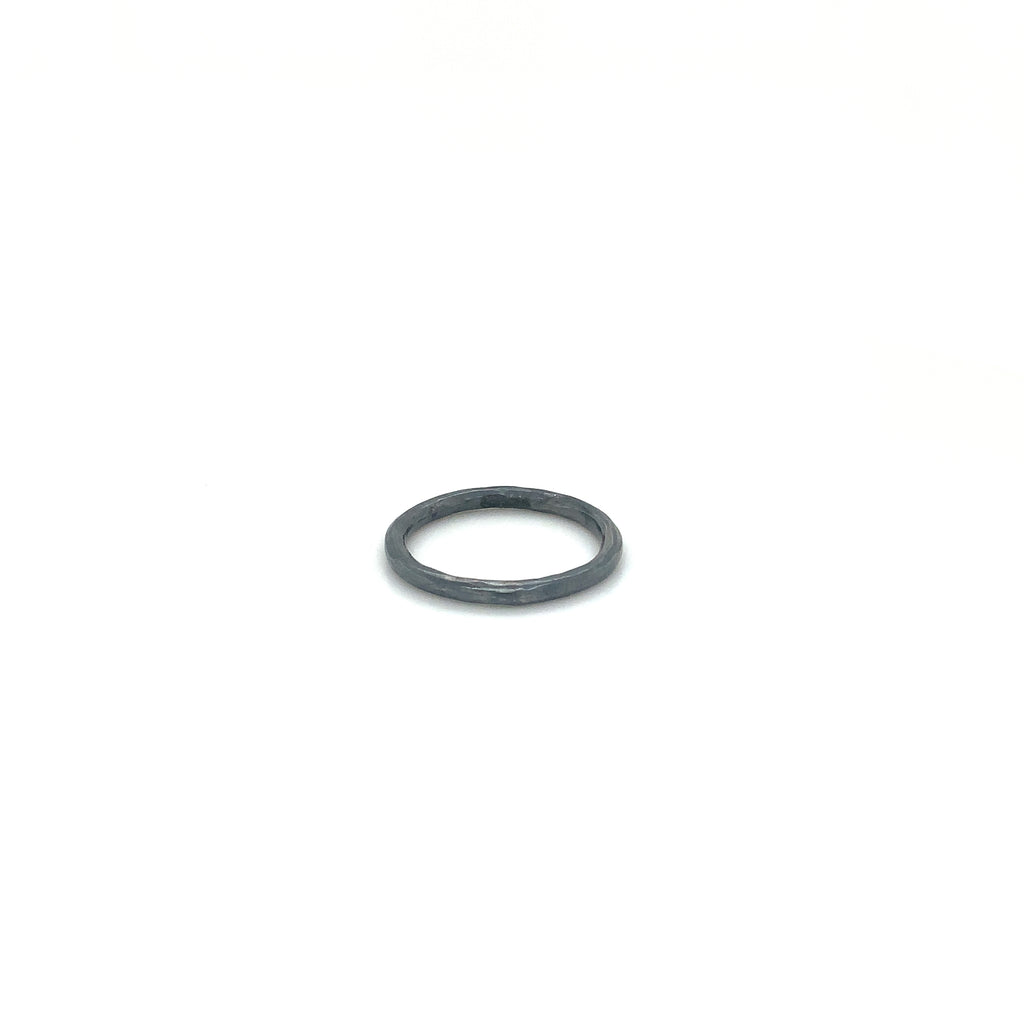 Lika Behar Yin and Yang collection Oxidized Sterling Silver Stackable Band - Image 3 of 6