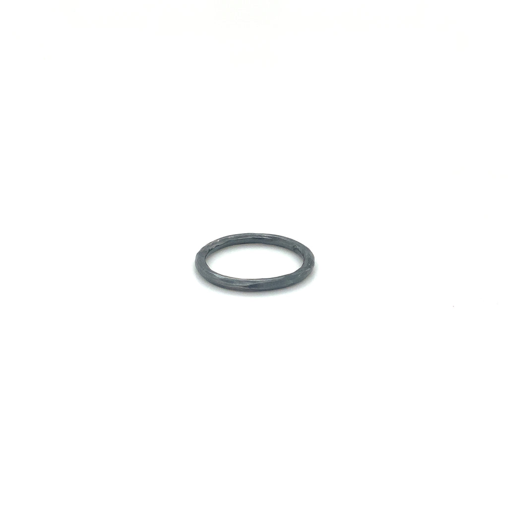 Lika Behar Yin and Yang collection Oxidized Sterling Silver Stackable Band - Image 4 of 6