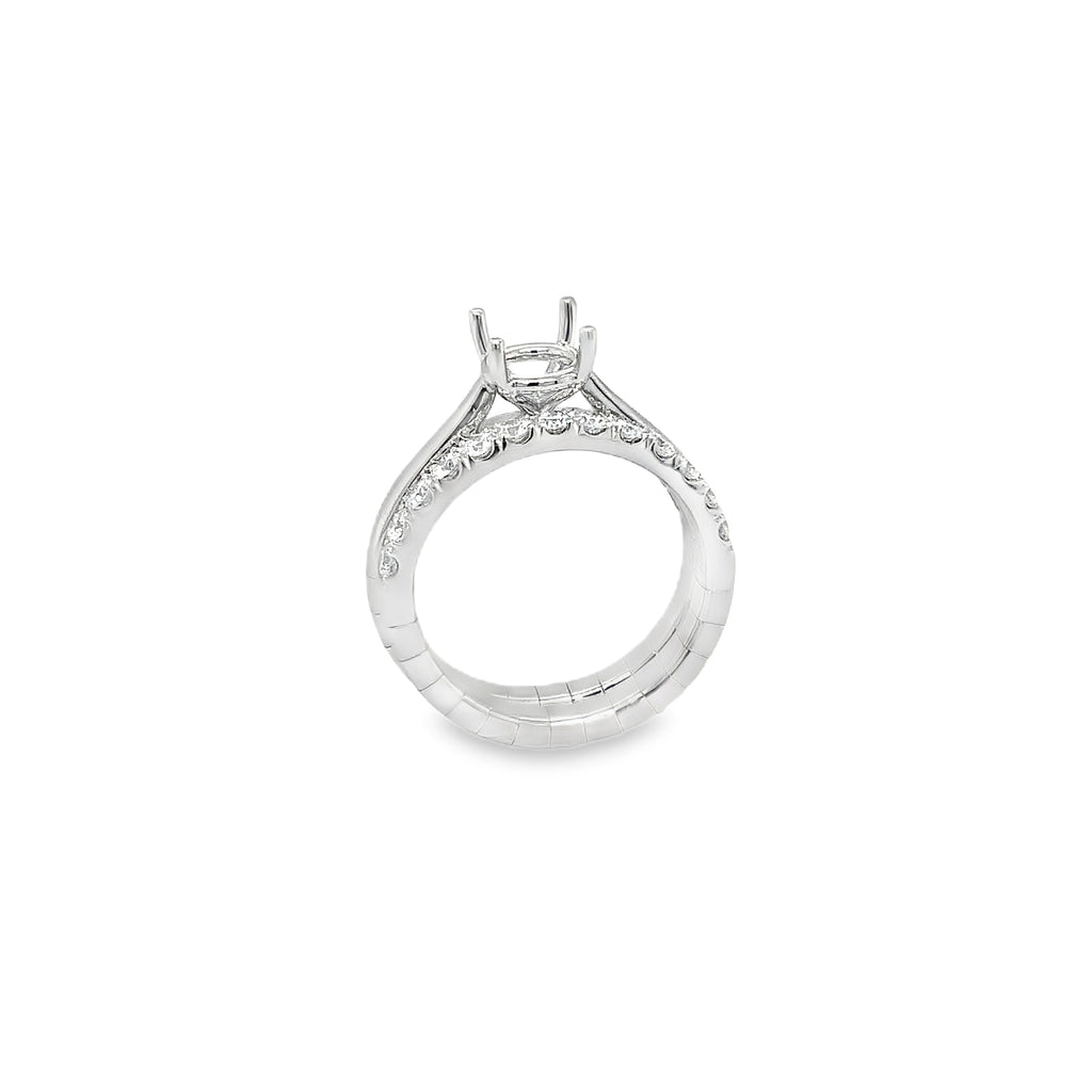 Comfort Stretchy Diamond Band set in 14K White Gold 2.10ctw - Image 7 of 8