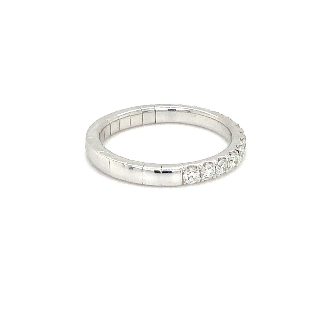 Comfort Stretchy Diamond Band set in 14K White Gold 2.10ctw - Image 6 of 8