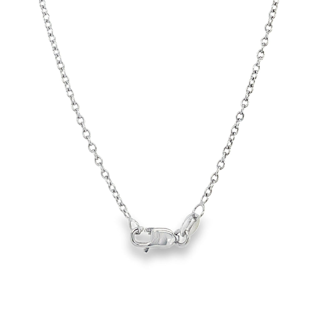 ASBA Collection Art Deco Inspired Aquamorin and Diamond Pendant Set in 14K White Gold - Image 5 of 13