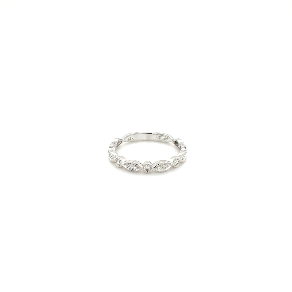 FancyStackable Band Round Brilliant Diamonds 0.20ctw 14K White  Gold - Image 5 of 5