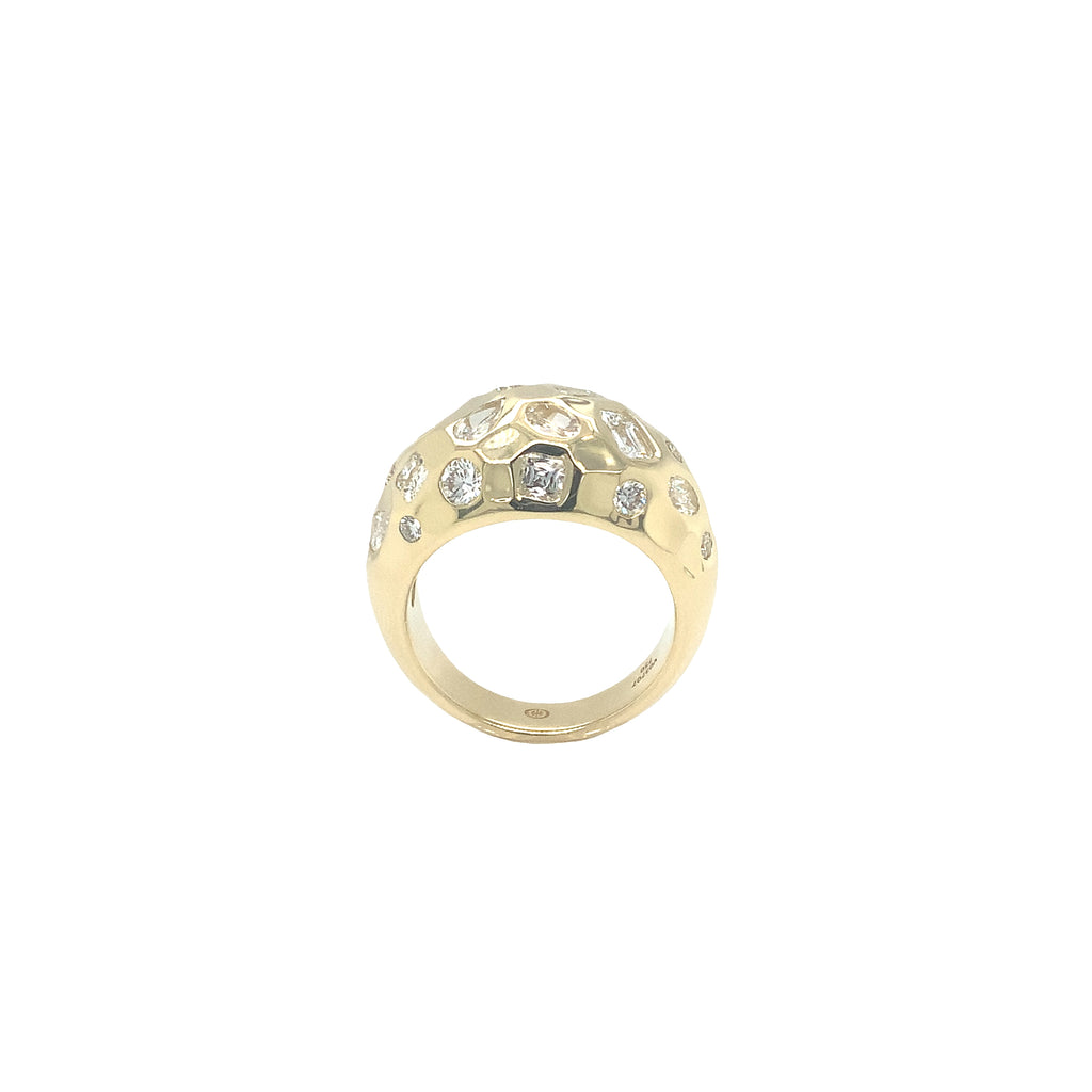 Christopher Designs L'Amour Crisscut® Mixed-cut Diamond Ring Set in 18K Yellow Gold - Image 5 of 5