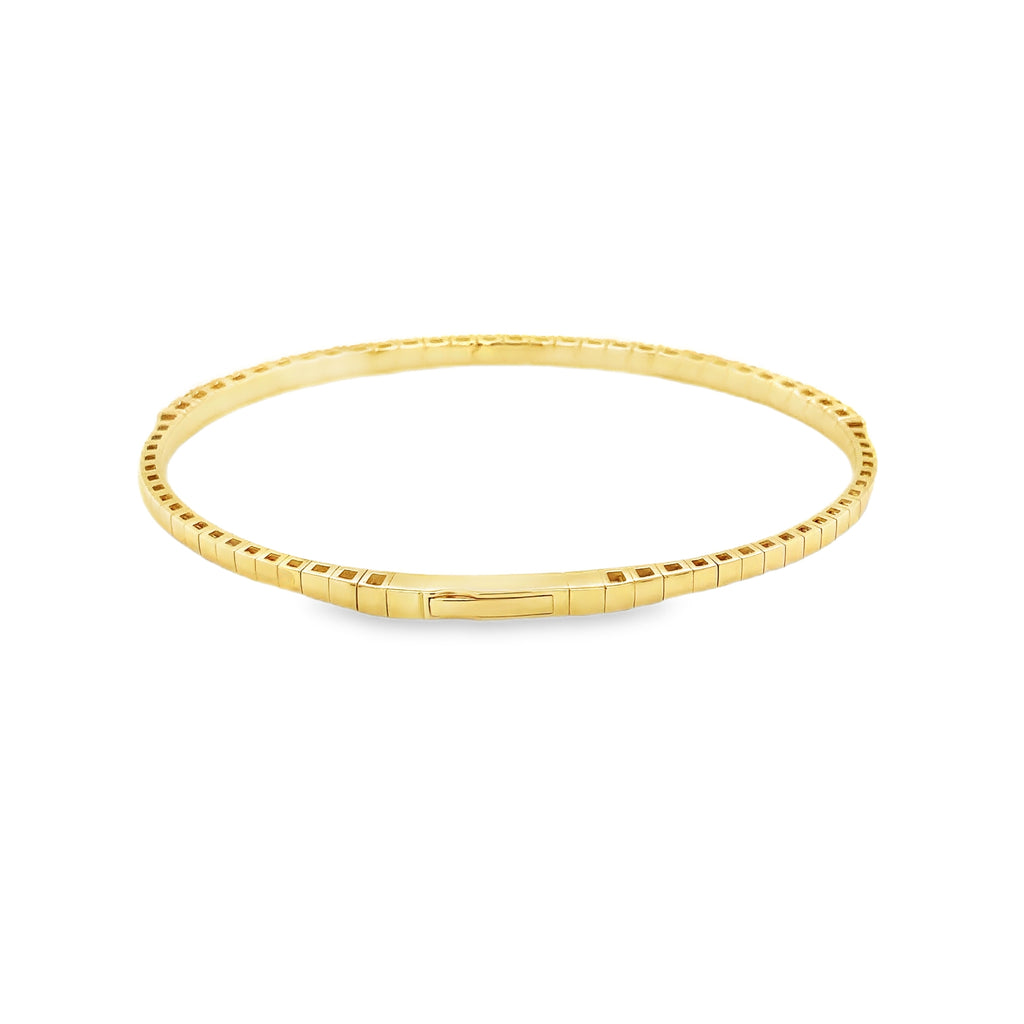 David Kord Flexi Diamond and Emerald Bracelet set in 18K Yellow Gold - Image 3 of 5