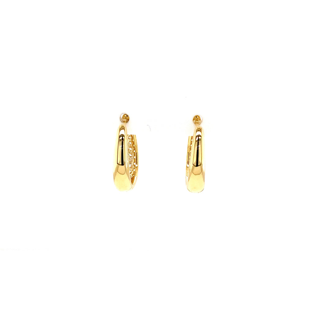 Memoire Paramount Pave Round Brilliant Cut Diamond 0.89 ct. Hoop Earrings set in 18K Yellow Gold - Image 5 of 7