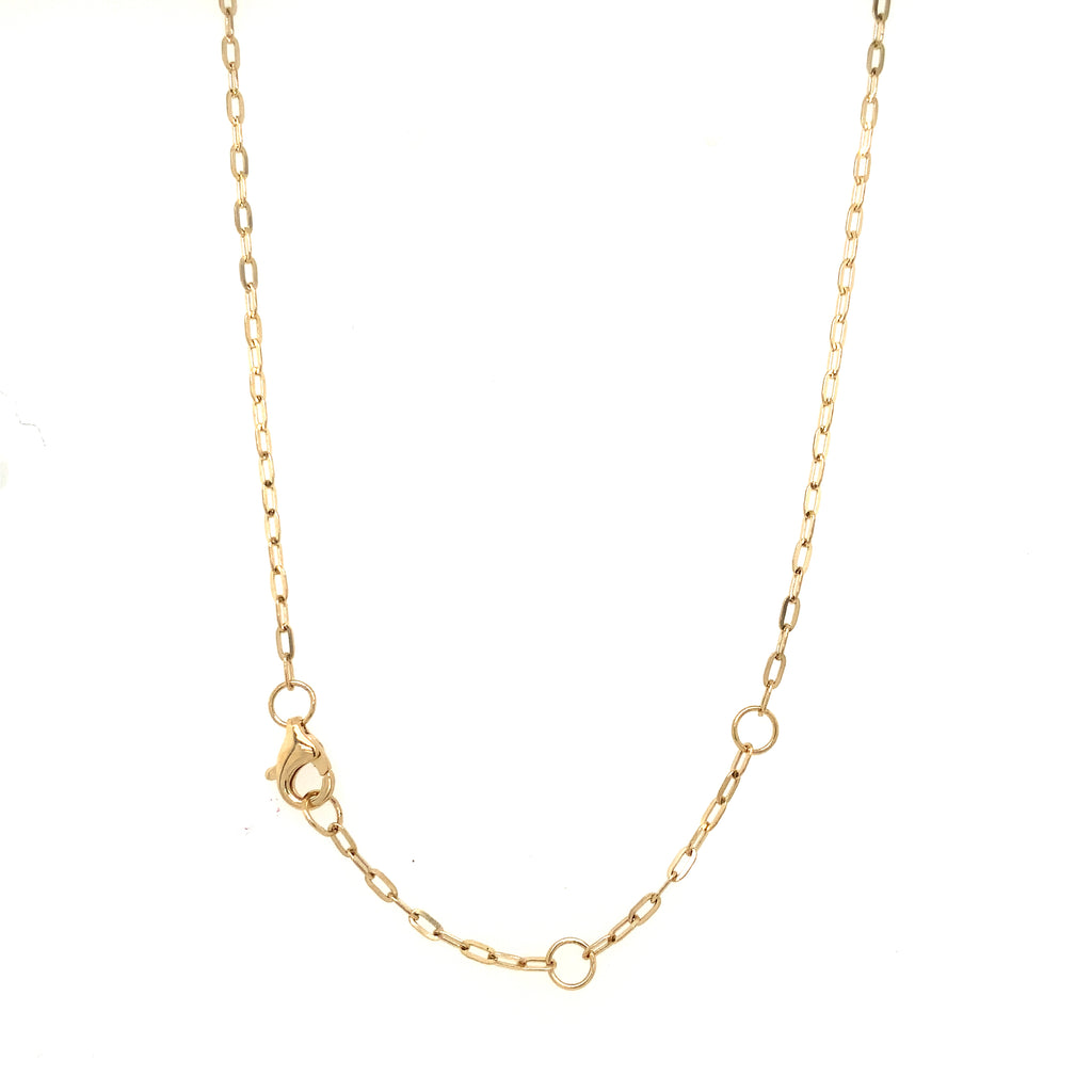 Roman+Jules Circle Diamond Necklace set in 14K Yellow Gold - Image 4 of 4