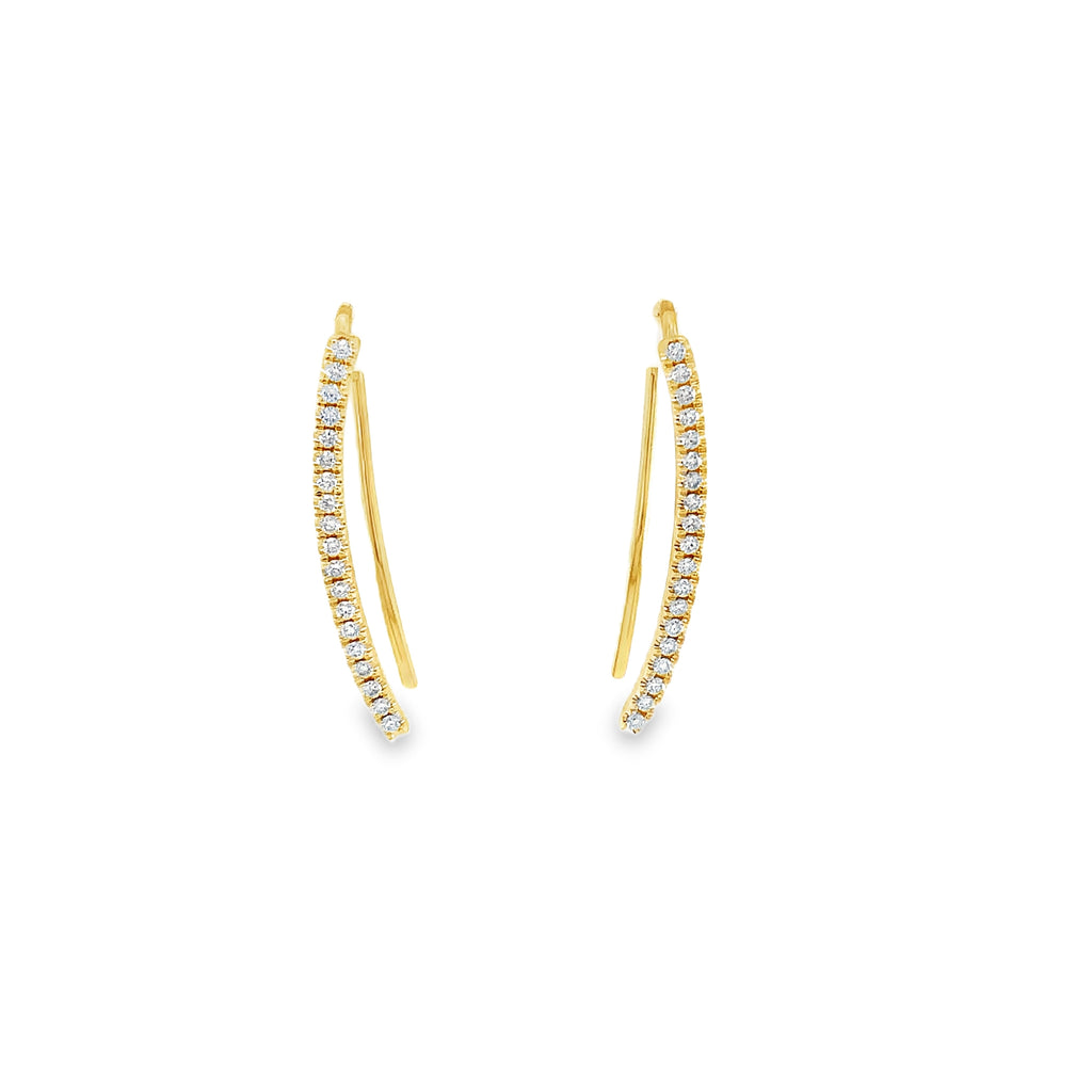Roman + Jules Diamond Climbers set in 14K Yellow Gold - Image 1 of 5