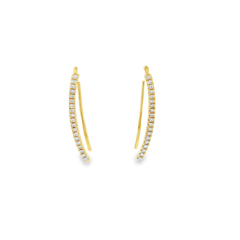 Roman + Jules Diamond Climbers set in 14K Yellow Gold - Image 1 of 5