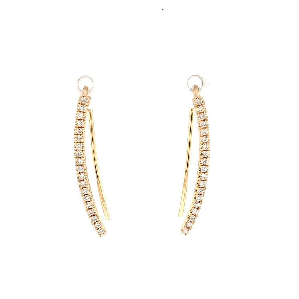 Roman + Jules Diamond Climbers set in 14K Yellow Gold - Image 2 of 5