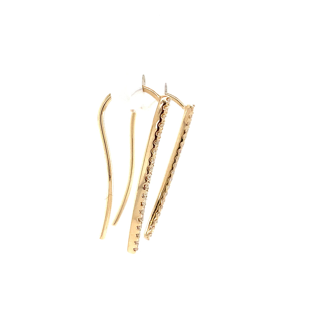 Roman + Jules Diamond Climbers set in 14K Yellow Gold - Image 5 of 5