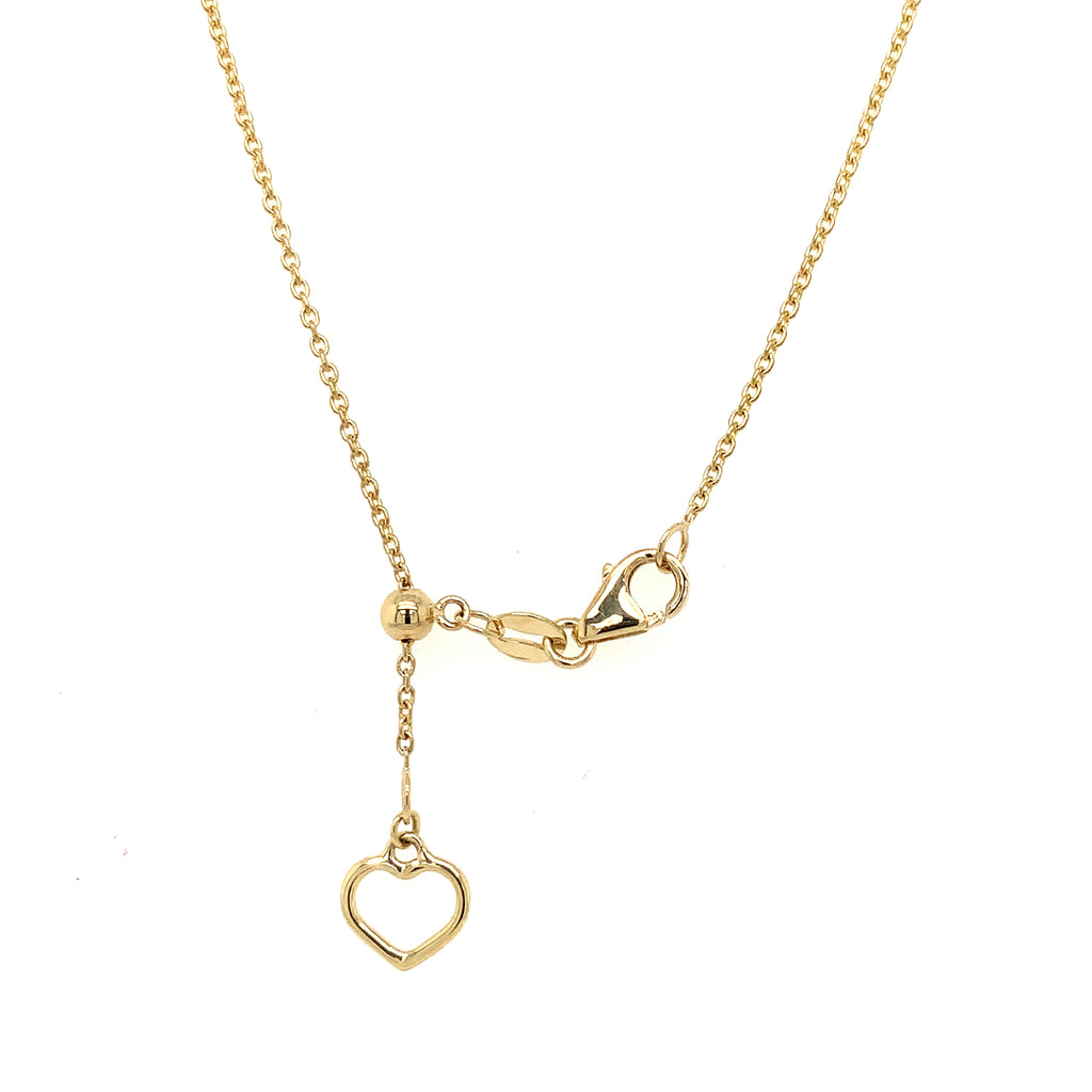 Roman + Jules Open Clover Diamond and 14K Yellow Gold Necklace - Image 2 of 3