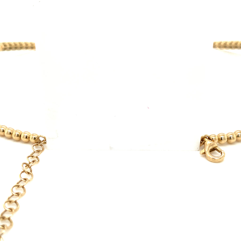 Roman+Jules Choker Diamond Neclace set in 14K Yellow Gold - Image 6 of 7