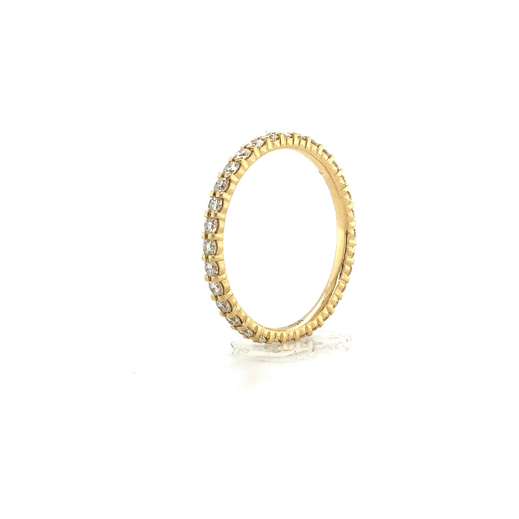 Memoire Petite Prong Collection Eternity Diamond 0.64 ct. Band in 18K Yellow Gold - Image 5 of 7
