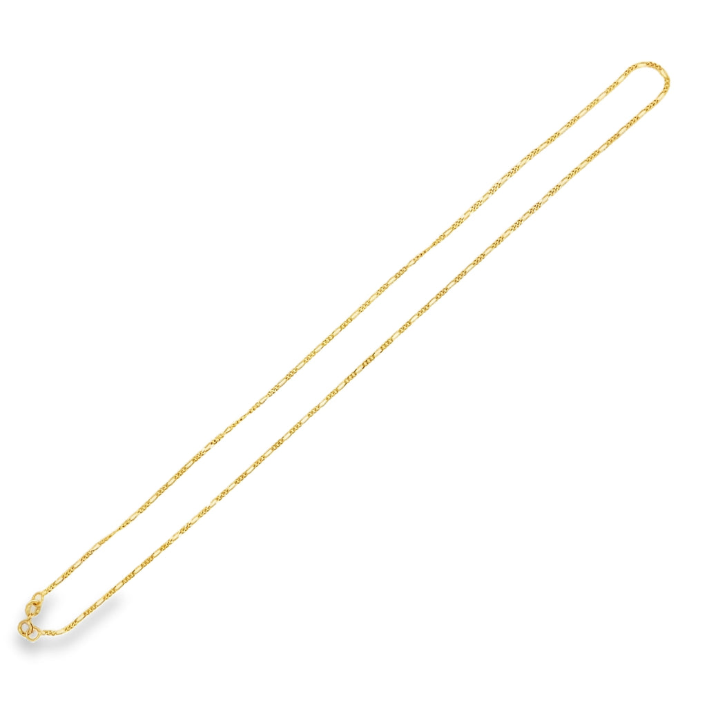 Figaro 1.3mm Chain in 14K Yellow Gold - Image 3 of 3