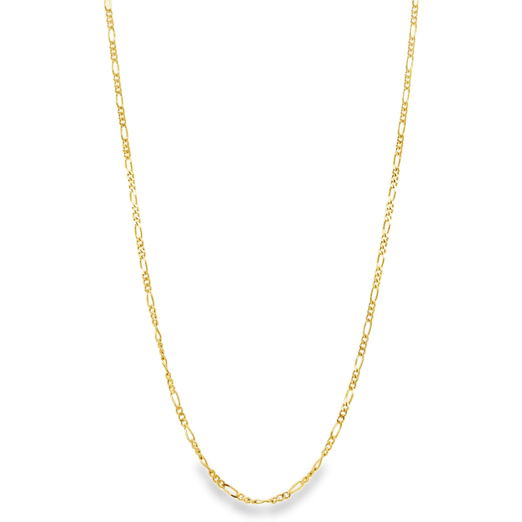 Figaro 1.3mm Chain in 14K Yellow Gold - Image 2 of 3