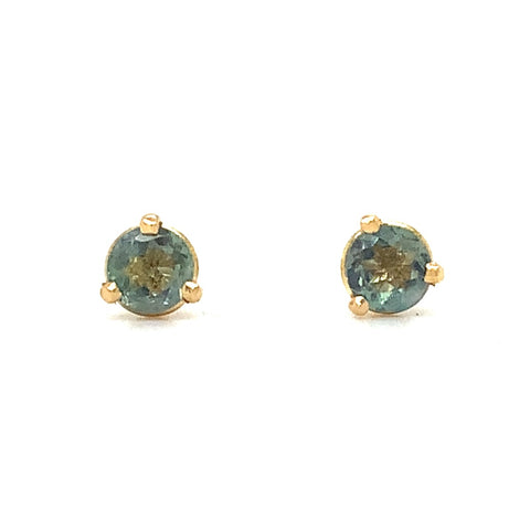 David Kord Natural Alexandrite Studs Earring Set in 14K Yellow Gold - Image 1 of 6