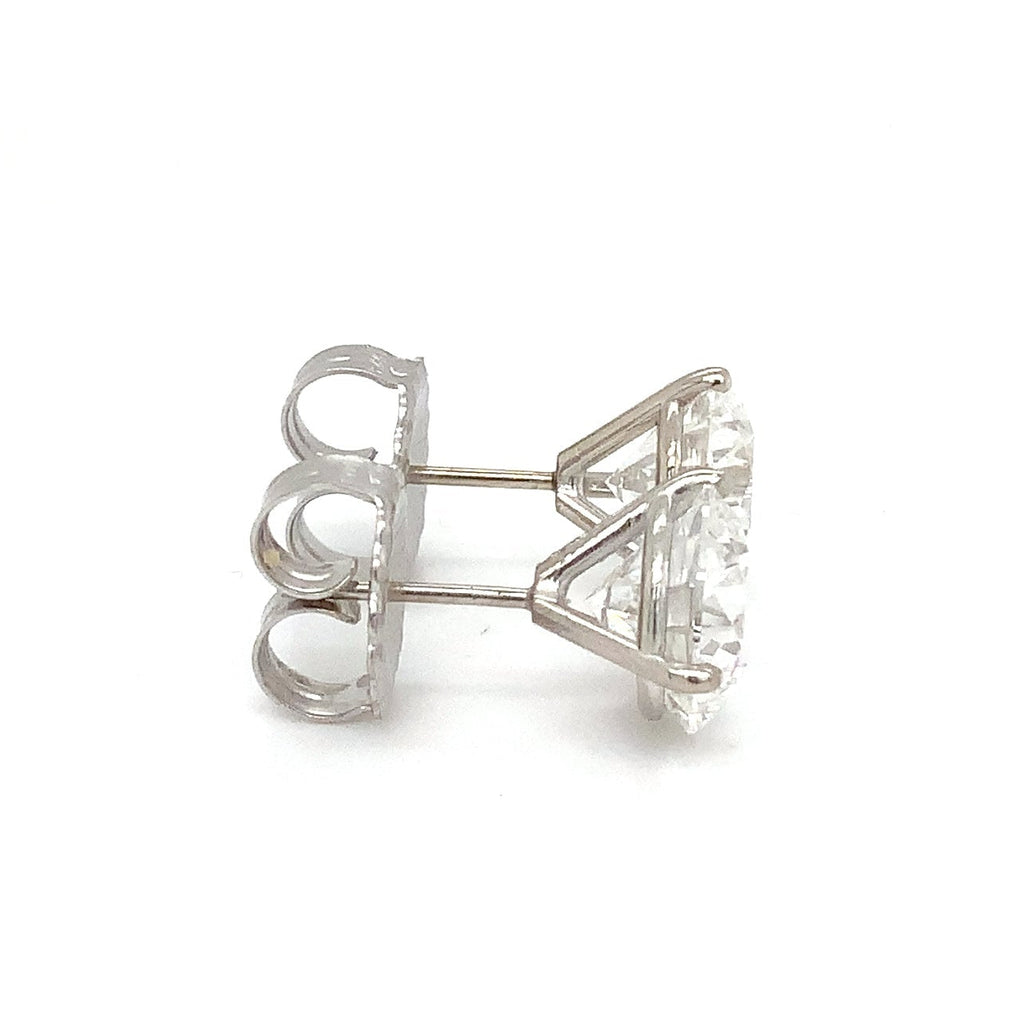 Round Brilliant Cut Lab Grown Diamond Studs Earring Set In 14K White Gold 5.95 cts t.w. - Image 5 of 7