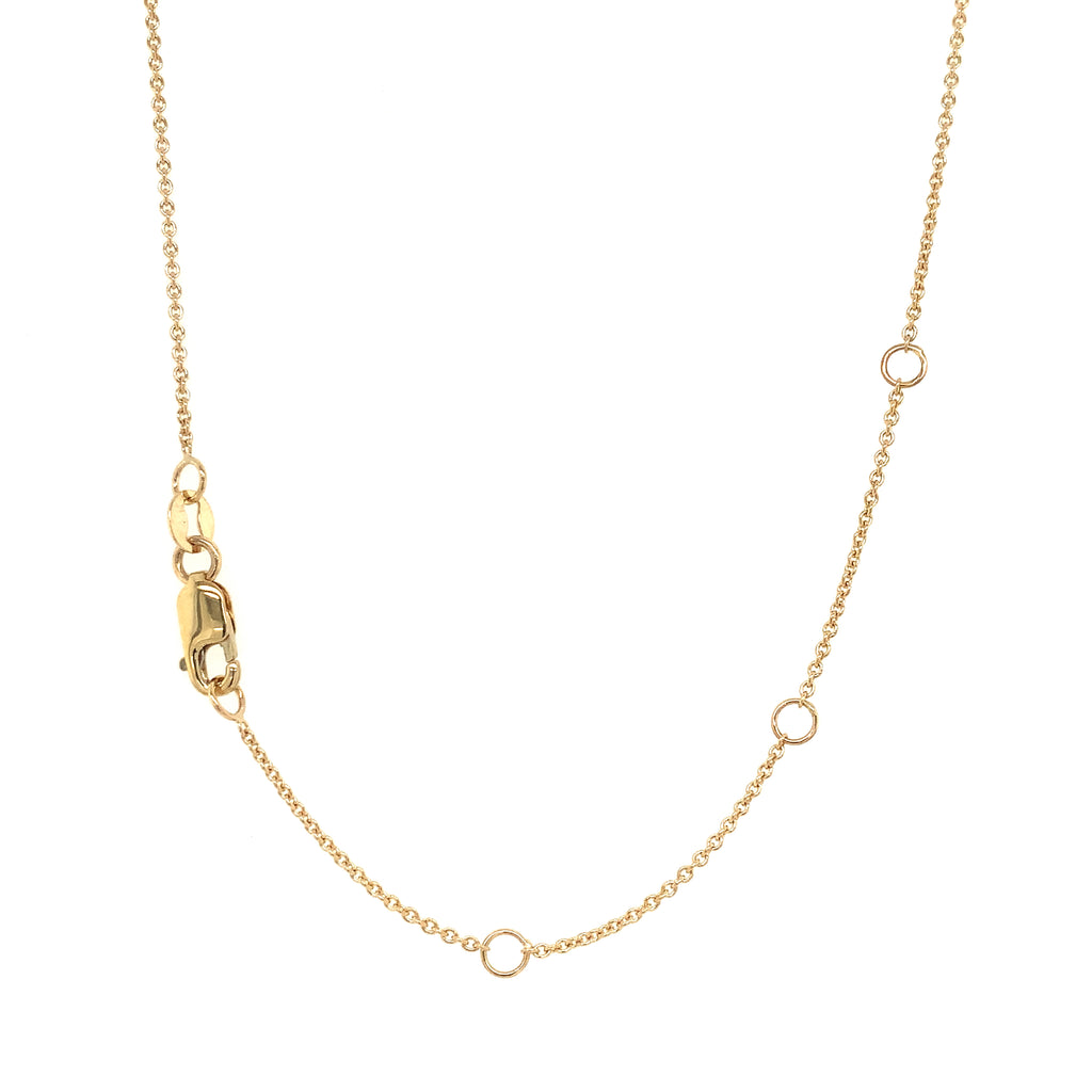 Roman & Jules  Geometric Bar Necklace with Multi Color Sapphire in 14K Yellow Gold - Image 8 of 9