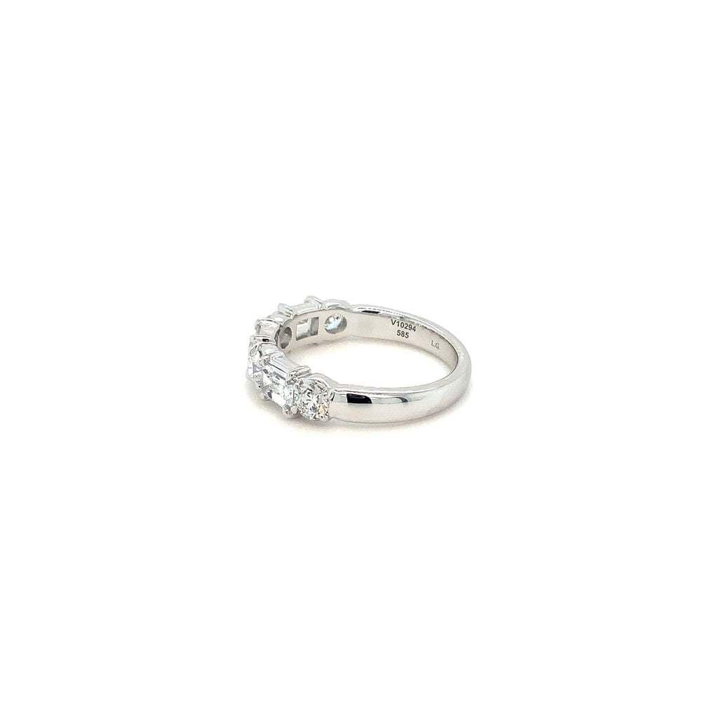 Christopher Designs L'Amour Crisscut® Lab Grown Diamond Band in 14K White Gold - Image 2 of 7