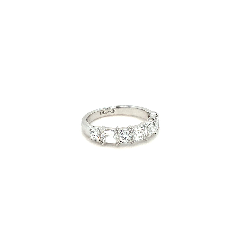 Christopher Designs L'Amour Crisscut® Lab Grown Diamond Band in 14K White Gold - Image 7 of 7