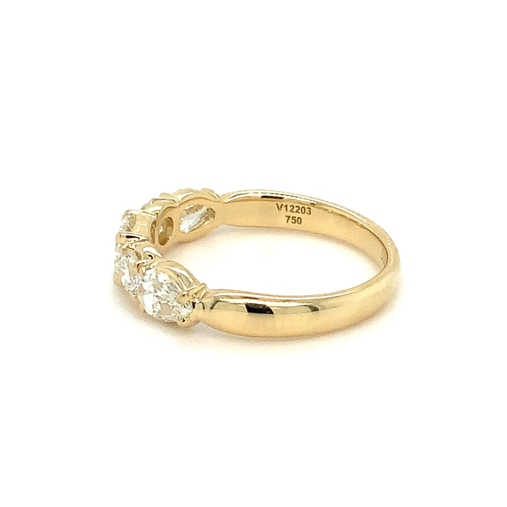 Christopher Designs L'Amour Crisscut® Mixed Shaped  Diamond Band set 18K Yellow Gold - Image 2 of 5