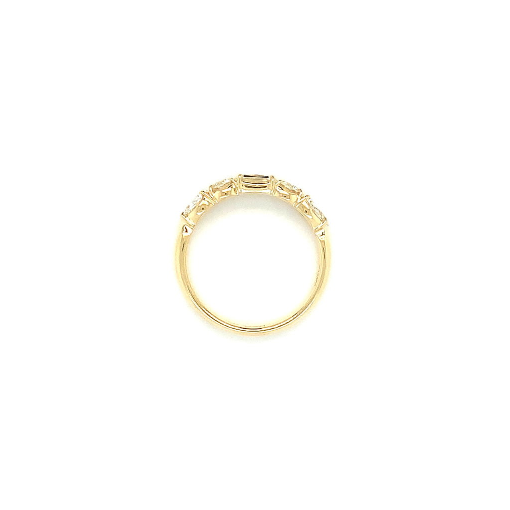 Christopher Designs L'Amour Crisscut® Mixed Shaped  Diamond Band set 18K Yellow Gold - Image 5 of 5