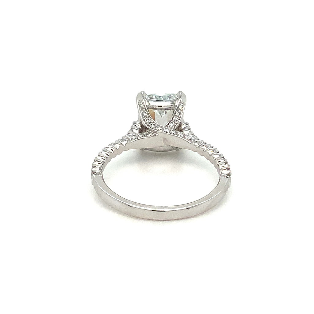 Christopher Designs L'Amour Crisscut® Lab Grown Diamond Ring Set in 14K White Gold - Image 5 of 7