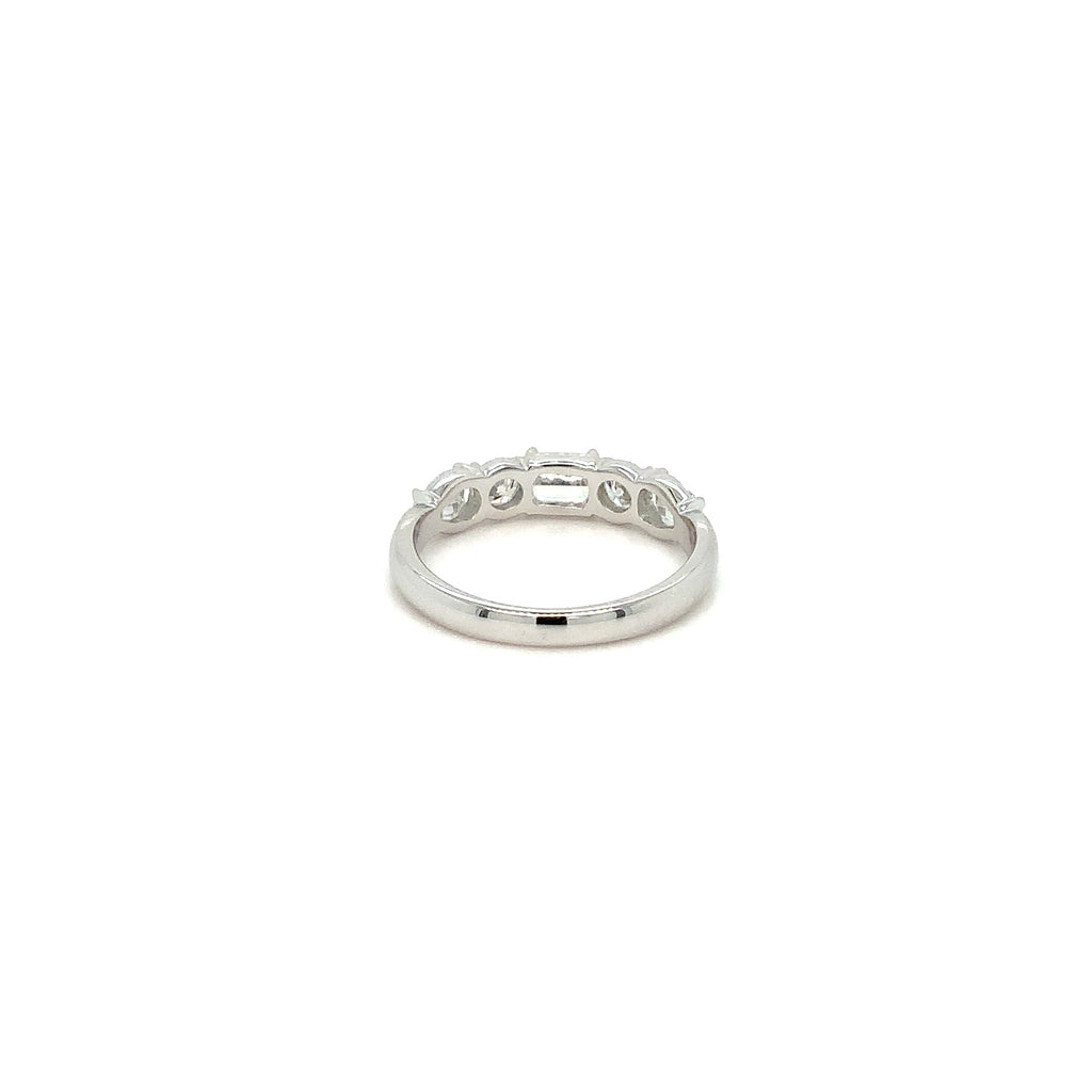 Christopher Designs L'Amour Crisscut® Mixed Shaped Diamond Band set 14K White Gold - Image 3 of 5