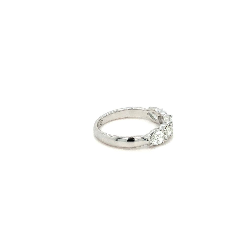Christopher Designs L'Amour Crisscut® Mixed Shaped Diamond Band set 14K White Gold - Image 4 of 5