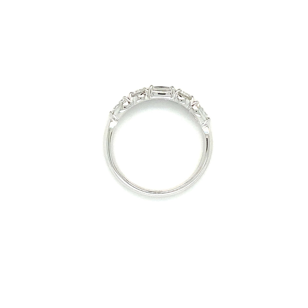 Christopher Designs L'Amour Crisscut® Mixed Shaped Diamond Band set 14K White Gold - Image 5 of 5