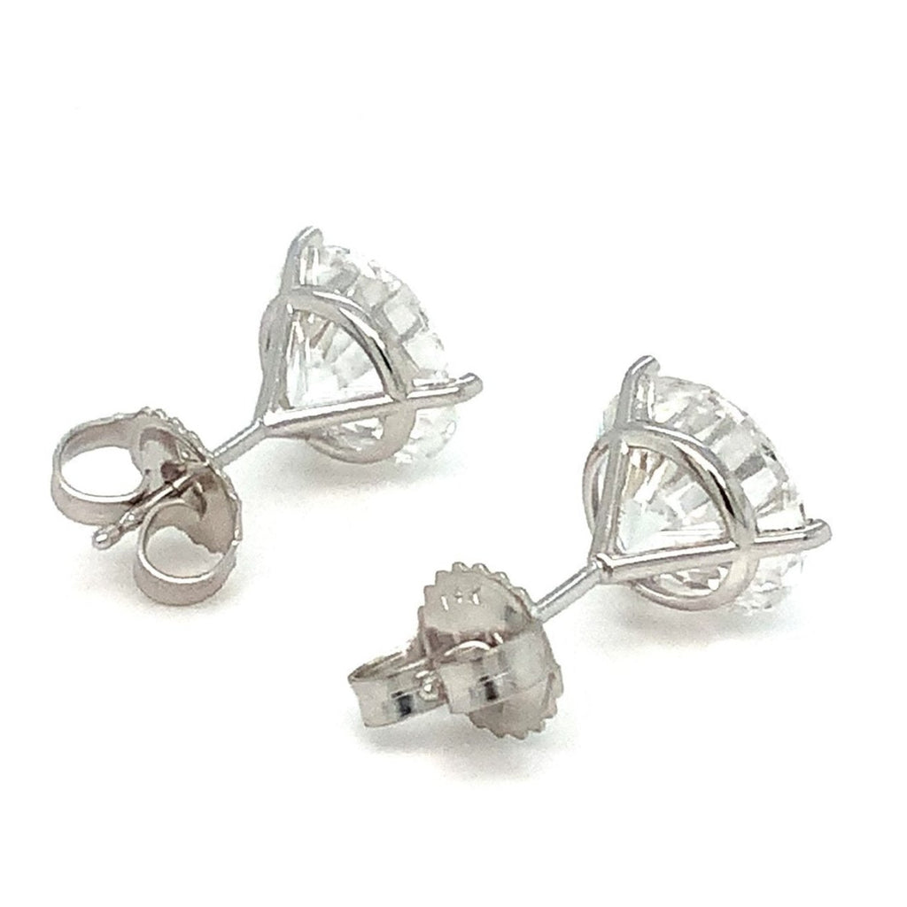 Round Brilliant Cut Lab Grown Diamond Studs Earring Set In 14K White Gold 4.11 cts t.w. - Image 5 of 7