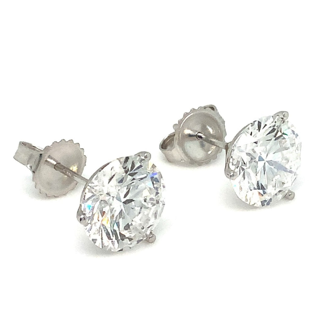 Round Brilliant Cut Lab Grown Diamond Studs Earring Set In 14K White Gold 3.15cts t.w. - Image 2 of 6