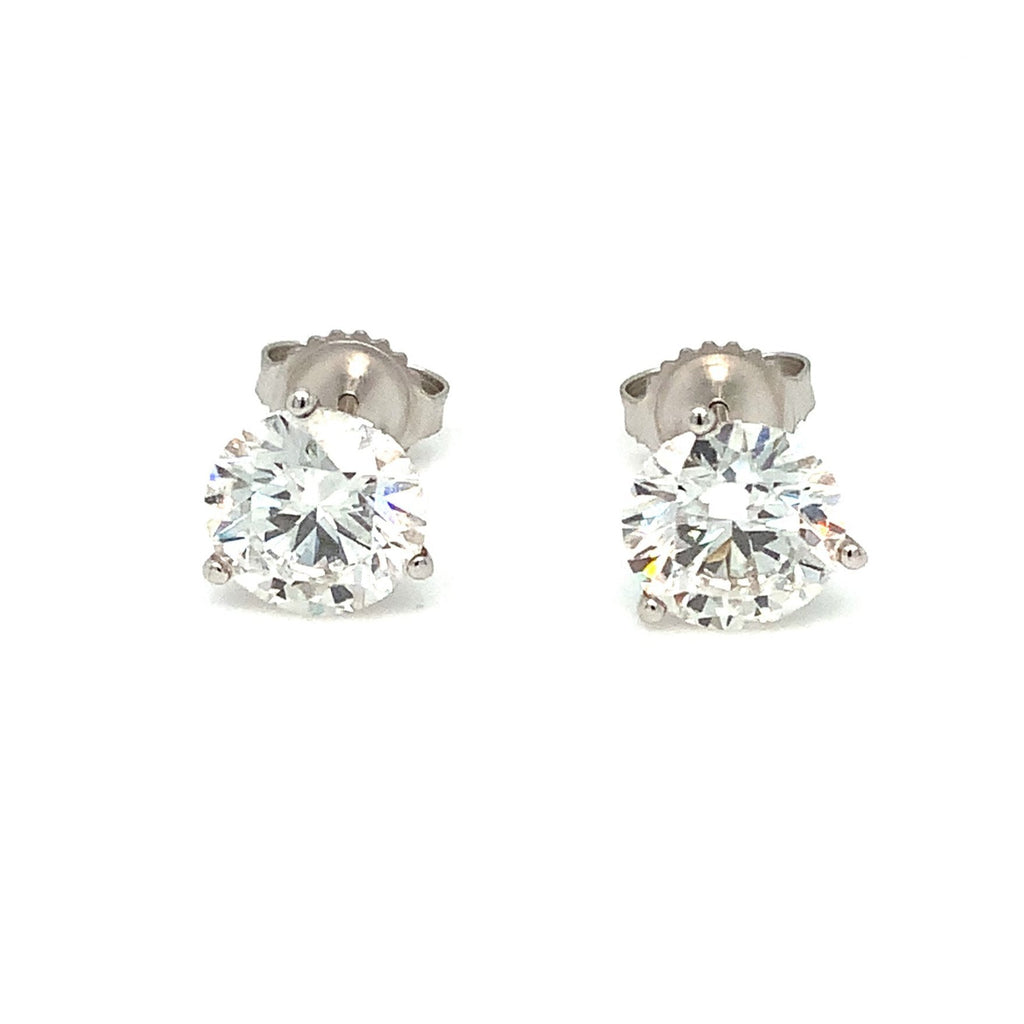 Brilliant Cut Lab Grown Diamond Studs Earring set In 14K White Gold 2.00 cts t.w. - Image 1 of 5
