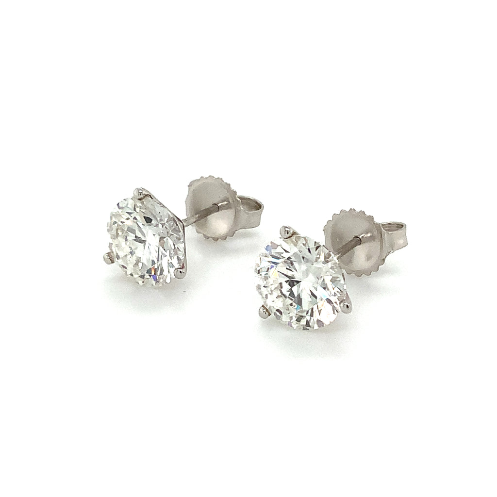 Round Brilliant Cut Lab Grown Diamond Studs Earring Set In 14K White Gold 5.92 cts t.w. - Image 2 of 9