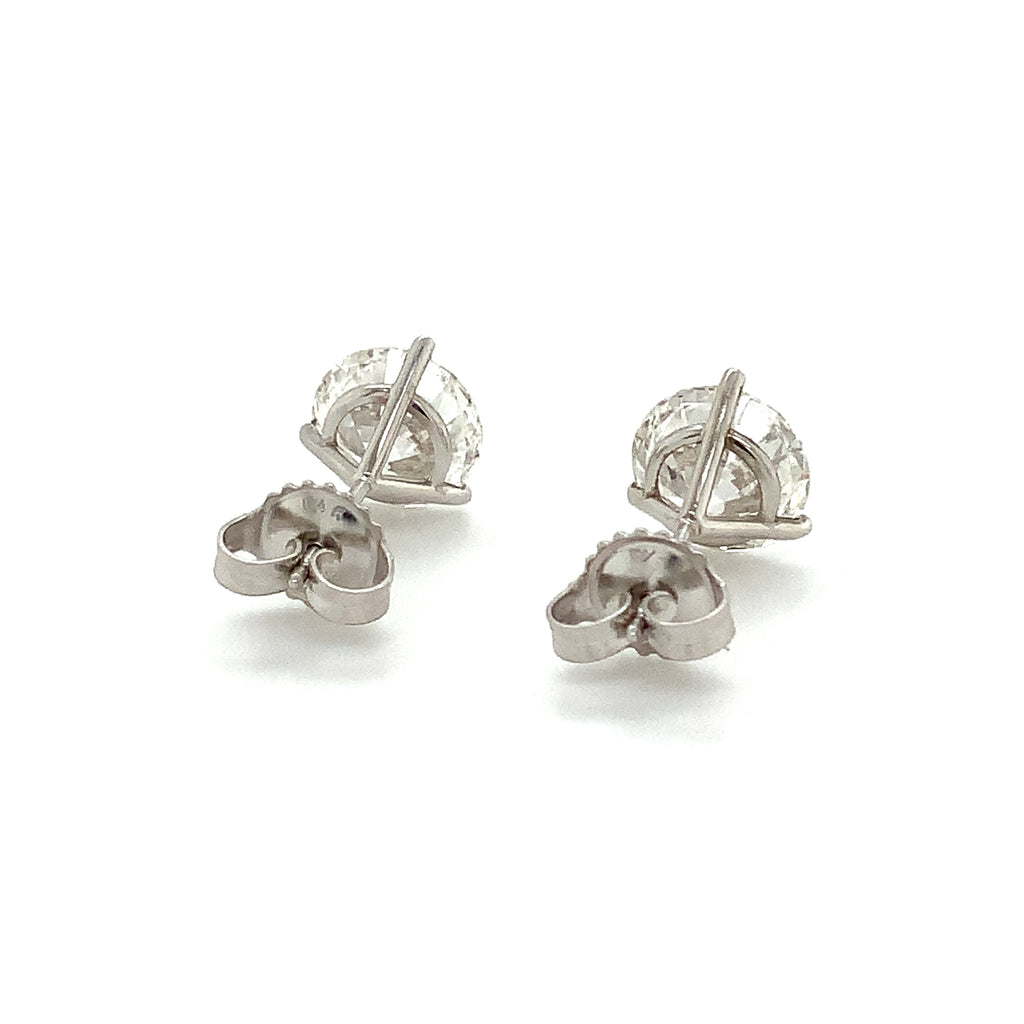 Round Brilliant Cut Lab Grown Diamond Studs Earring Set In 14K White Gold 5.92 cts t.w. - Image 6 of 9