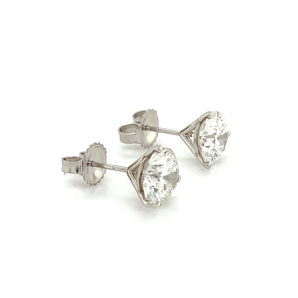 Round Brilliant Cut Lab Grown Diamond Studs Earring Set In 14K White Gold 5.92 cts t.w. - Image 7 of 9