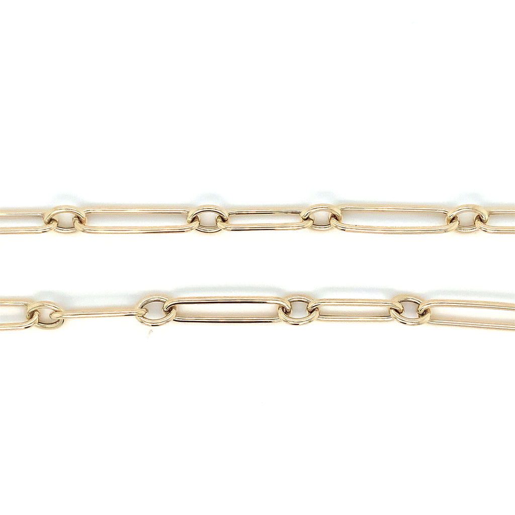 Paperclip Neck Chain in 14 kt Yellow Gold Nacklace - Image 3 of 3